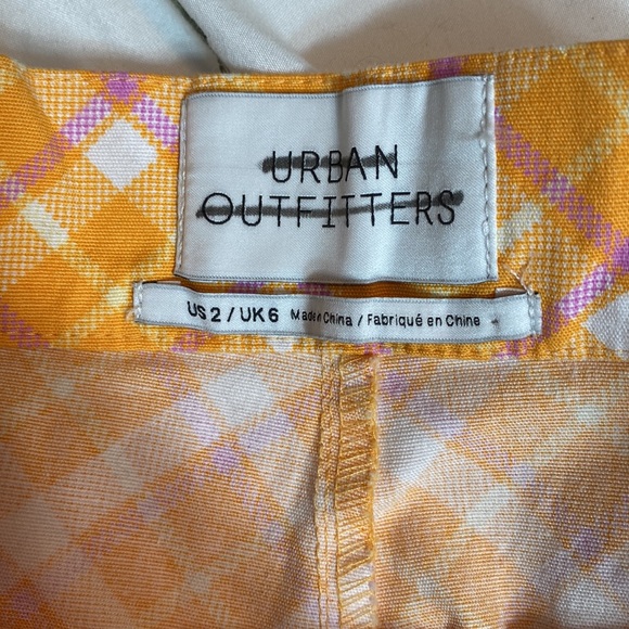 Urban Outfitters Plaid Orange Pants - Picture 4 of 4